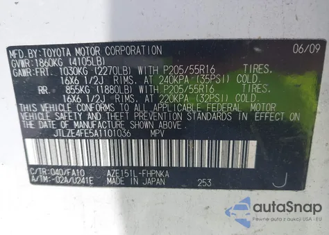 2010 Scion Xb from USA, damaged, VIN JTLZE4FE5A1101036